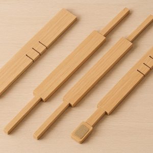 Wooden Drawer Dividers Expandable Organizer Separators for Kitchen Cutlery Dresser Clothes Bedroom Closet Shelves Pack of Two